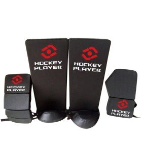 SET GUANTES Y GUARDAS PARA PORTERO HOCKEYPLAYER STANDAR