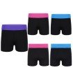 HEGHERFEL - SHORTS DE LYCRA CON CINTURA DE COLORES